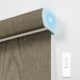 BERISSA Motorized Blinds with Remote,Blackout Smart Blinds for Windows,Linen Fabric,Remote Control,Thermal Insulated Automatic Blinds,Electric Blinds with USB/Solar Pannel.Linen Brown Blackout Linen Brown Custom Size product image