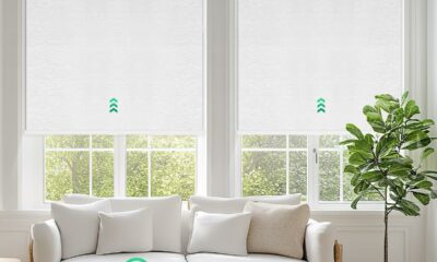 Allesin Motorized Blinds 22x72 Blackout Roller Shades product image