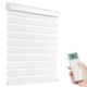 Tokblind Motorized Zebra Shades with Remote Control, Smart Dual Layer Blinds product image