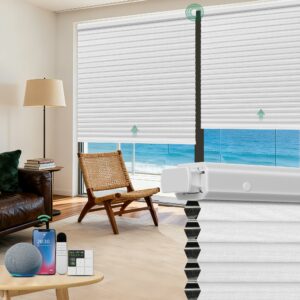 Allesin Motorized Cellular Shades 31-Inch x 64-Inch 100% Blackout Smart Blinds product image