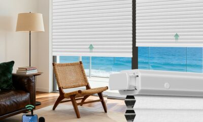Allesin Motorized Cellular Shades 31-Inch x 64-Inch 100% Blackout Smart Blinds product image