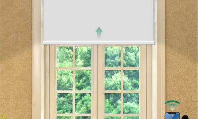 Allesin Motorized Roller Blinds H72 x W34 Blackout Smart Shade product image