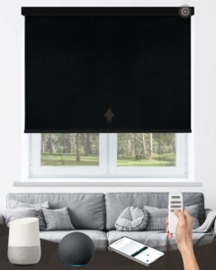 AIVDIG Motorized Roller Shade 21-110" Blackout Electric Blind product image