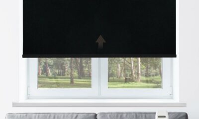 AIVDIG Motorized Roller Shade 21-110" Blackout Electric Blind product image