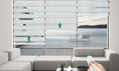 Bliwans Equinos Motorized Zebra Blinds 95% Blackout (Custom Size) product image