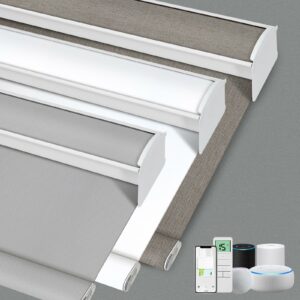 Chshn Motorized Smart Blinds 100% Blackout Roller Shades
