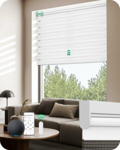 Allesin Motorized Zebra Blinds 24-Inch x 72-Inch (Battery-Powered) product image