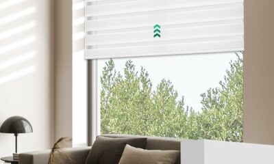 Allesin Motorized Zebra Blinds 24-Inch x 72-Inch (Battery-Powered) product image