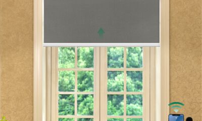 Allesin Motorized Roller Blinds W34 x H72 Blackout Smart Shade product image