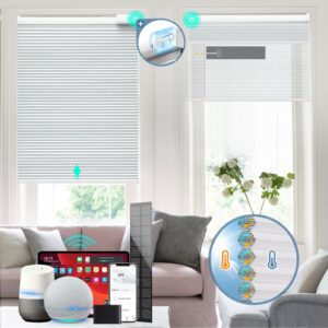Blankendon Motorized Cellular Shades 31-Inch x 64-Inch (Solar-Powered) product image