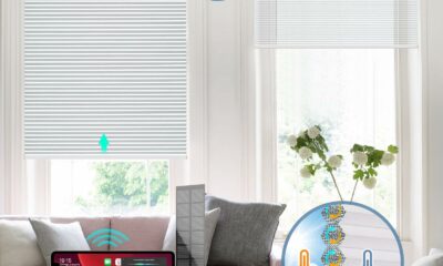 Blankendon Motorized Cellular Shades 31-Inch x 64-Inch (Solar-Powered) product image
