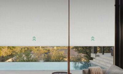 Yoolax Motorized Blinds with Remote, Blackout Roller Shades product image