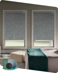 Yoolax Motorized Blinds with Remote, Smart Blackout Roller Shades