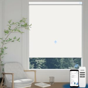 Uilvffo Motorized Blackout Roller Shade 35-Inch x 72-Inch