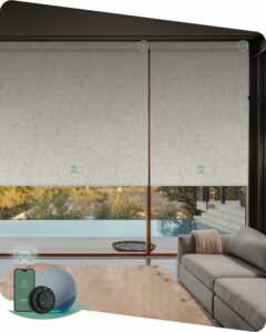 Yoolax Motorized Blinds with Remote Smart Blackout Roller Shades