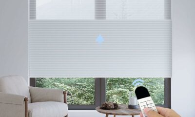 Uilvffo Motorized Cellular Shades Top Down Bottom Up Blackout Blinds product image