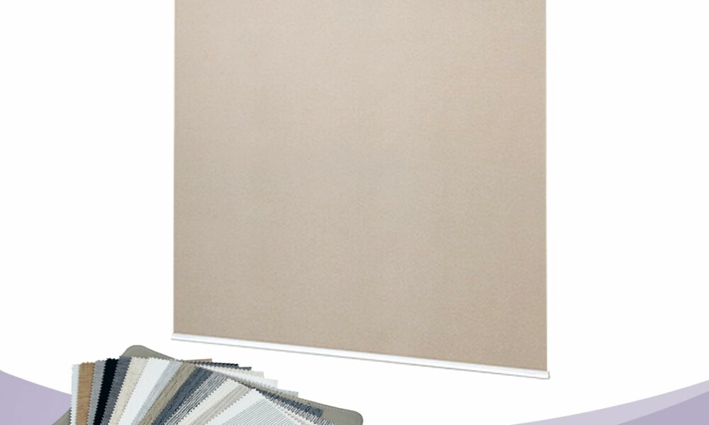 Graywind 100% Blackout Roller Shades Roller Blinds Window Blinds with Valance, One Size (Fabric Samples) Z - Multicolors Room-darkening product image