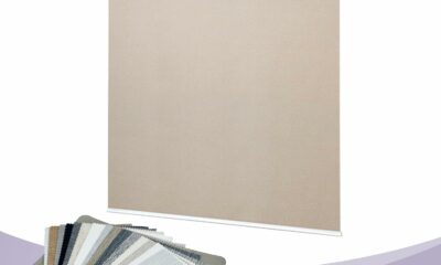 Graywind 100% Blackout Roller Shades Roller Blinds Window Blinds with Valance, One Size (Fabric Samples) Z - Multicolors Room-darkening product image
