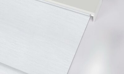 Motorized Blinds with Remote, Blackout Smart Blinds for Windows Motorized Shades, Automatic Shades Work with Alexa/Google/Apple Home for Bedroom Living Room, Custom Size(Jacquard White) product image