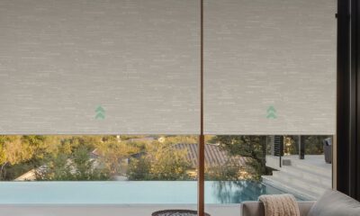 Yoolax Motorized Blinds with Remote, Smart Blinds for Windows Blackout Automatic Shades Work with Alexa Remote Control Roller Window Shades with Valance, Custom Size (Jacquard Coffee) Jacquard Coffee 97"W x 117"H product image