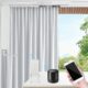 Smart Curtain Tracks WiFi Control by Phone, Support Voice Control for Alexa, Google Home, Tuya App Remote Automated Curtain Smart Curtains Opener Motorized Curtains Rods with Remote Control (125'') product image