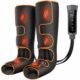 Leg Massager with Heat and Compression, Foot and Calf Massager for Circulation and Pain Relief, Compression Boots with Handheld Controller, 6 Modes 3 Intensities, Gift for Mom Dad Black product image