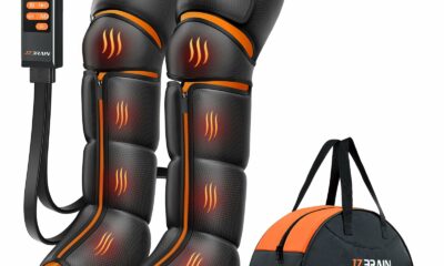Leg Massager with Heat and Compression : Foot and Calf Massager for Circulation and Pain Relief, Sequential Compression Boots with 6 Modes, 9 Intensity, 3 Heat - Gifts for Mom, Dad, Him, Her product image