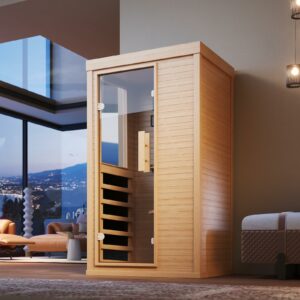 SunSwell 1-Person Infrared Sauna 32.67x27.55x59.44-Inch