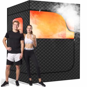 Manastin 2-Person Portable Steam Sauna with Remote Control