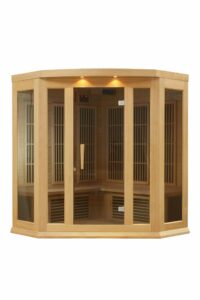 DYNAMIC SAUNAS Maxxus 3-Person Low EMF FAR Infrared Corner Sauna