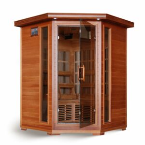 Blue Wave Hudson Bay 3-Person Cedar Corner Infrared Sauna