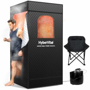 HyberVital Portable Sauna Tent 3.0L Steamer with Chair