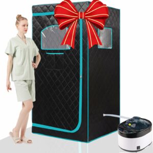 AURGOD 1500W Portable Steam Sauna Tent with 4L Steamer
