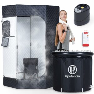 Opulencio Portable Sauna and Cold Plunge Combo 5.9ft x 2.9ft
