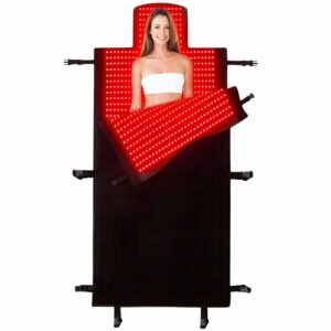FUIART 660nm&850nm Red Light Therapy Blanket 75x34-Inch