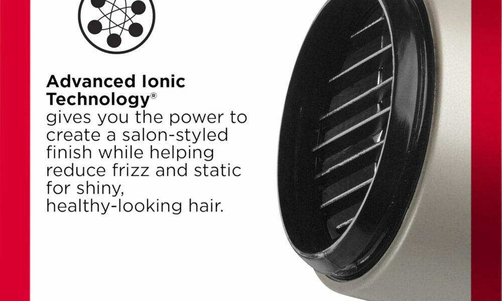 REVLON Turbo Hair Dryer | 1875 Watts of Maximum Shine, Fast Dry (Silver) Grey 4.05x11.15x9.25 Inch (Pack of 1) HAIR DRYER product image