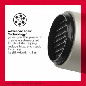 REVLON Turbo Hair Dryer | 1875 Watts of Maximum Shine, Fast Dry (Silver) Grey 4.05x11.15x9.25 Inch (Pack of 1) HAIR DRYER product image