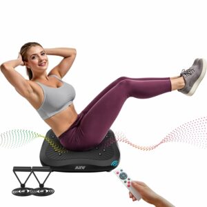 AXV Vibration Plate Exercise Machine Whole Body Workout Vibrate Fitness Platform Lymphatic Drainage Machine for Weight Loss Shaping Toning Wellness Home Gyms Workout MINI-BLACK product image