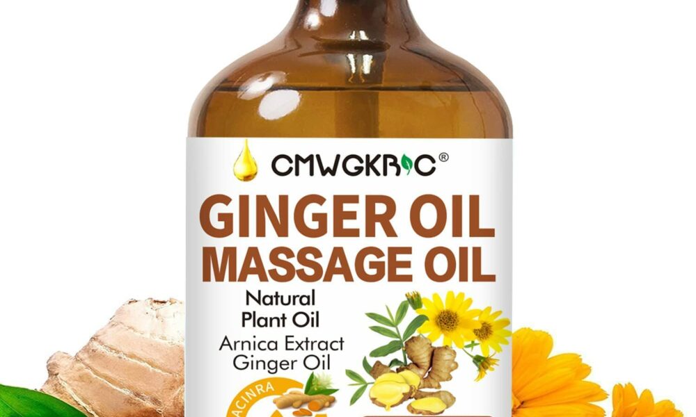 Ginger Oil,Ginger Massage Oil for Lymphatic Drainage,Natural Body Oil for Skin,Arnica Oil,Sore Muslce Massage Oil,Spa Ginger Oil-Warming and Relaxing for Valentines Day Gifts for Men Women product image
