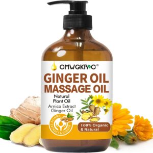 Ginger Oil,Ginger Massage Oil for Lymphatic Drainage,Natural Body Oil for Skin,Arnica Oil,Sore Muslce Massage Oil,Spa Ginger Oil-Warming and Relaxing for Valentines Day Gifts for Men Women product image