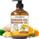 Ginger Oil,Ginger Massage Oil for Lymphatic Drainage,Natural Body Oil for Skin,Arnica Oil,Sore Muslce Massage Oil,Spa Ginger Oil-Warming and Relaxing for Valentines Day Gifts for Men Women product image
