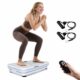 Shake Plate Vibration Exercise Machine for Lymphatic Drainage Massager & Weight Loss, 400 lbs Capacity Whole Body Vibrating Plate Workout for Women and Men Light White product image