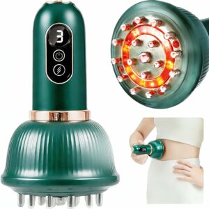 DiDEER Lymphatic Drainage Massager & Anti Cellulite Massage Tool, Reduce Stretch Marks & Cellulite,for Legs, Arms & Belly, Body Sculpting Machine with Microcurrent, Light, Heat & Vibration (Green) product image