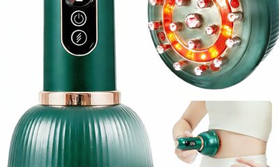 DiDEER Lymphatic Drainage Massager & Anti Cellulite Massage Tool, Reduce Stretch Marks & Cellulite,for Legs, Arms & Belly, Body Sculpting Machine with Microcurrent, Light, Heat & Vibration (Green) product image