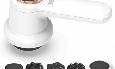 Electric Cellulite Massager – Body Sculpting Machine with 8 Massage Heads, Lymphatic Drainage & Skin Tightening for Belly Stomach Leg, Lipo Roller Massager After Surgery, Adjustable Speed. White product image