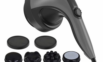 Handheld Cellulite Massager, Lymphatic Drainage Massager, Body Sculpting Machine with Lipo Roller for Stomach Belly Butt Arm Leg Fat, Wide Area Electric massagers vibrating Used at home Black product image