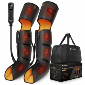 QUINEAR Leg Massager, 3-in-1 Foot Calf & Thigh Massager with Heat and Compression Therapy, Leg Massage Boots Gift for Pain Relief, FSA-HSA Eligible Heated product image
