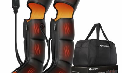 QUINEAR Leg Massager, 3-in-1 Foot Calf & Thigh Massager with Heat and Compression Therapy, Leg Massage Boots Gift for Pain Relief, FSA-HSA Eligible Heated product image