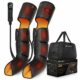 QUINEAR Leg Massager, 3-in-1 Foot Calf & Thigh Massager with Heat and Compression Therapy, Leg Massage Boots Gift for Pain Relief, FSA-HSA Eligible Heated product image