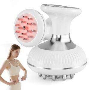 Lymphatic Drainage Massager - Helps Reduce Stretch Marks & Cellulite,for Legs Arms Belly,Body Sculpting Machine with Microcurrent,Heat,Vibration,Light Gifts for Women Silver product image